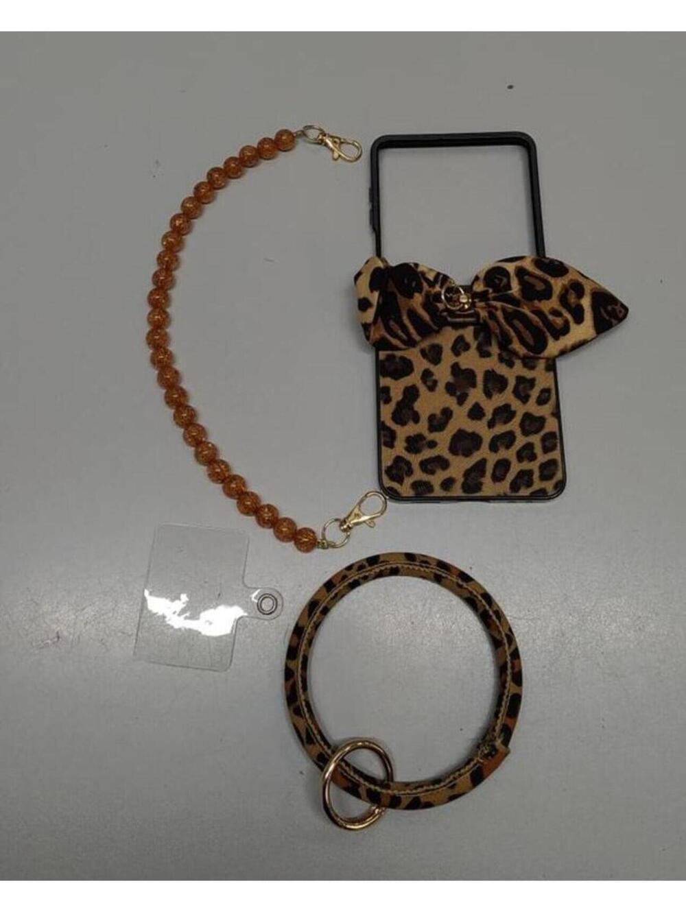 Galaxy Z Flip 6 Case, Z Flip 7 FE Case, Cute Leopard Print - Picture 2 of 4